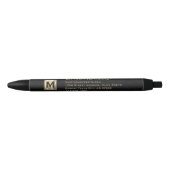 Gouden Monogram Rechtsbureau Pen (Voorkant)