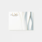 Gouden Monogram Schrift Naam Professioneel Post-it® Notes (Voorkant)