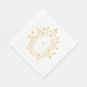 Gouden Monogram Servet (Hoek)