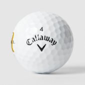 Gouden Monogram Sjabloon Callaway Supersoft 12 Pac Golfballen (Logo)