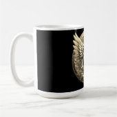 Gouden Monogram Sjabloon  Koffiemok (Links)