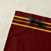 Gouden Monogram Strandlaken (In situ)