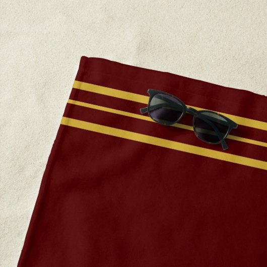 Gouden Monogram Strandlaken (In situ)