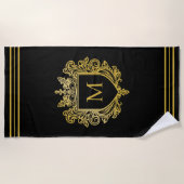 Gouden Monogram Strandlaken (Voorkant)