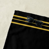 Gouden Monogram Strandlaken (In situ)