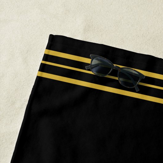 Gouden Monogram Strandlaken (In situ)