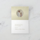 Gouden Monogram Trouwen Dank u Bedankkaart (Binnen)