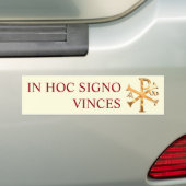 Gouden monogram van Christus Bumpersticker (Op auto)