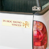 Gouden monogram van Christus Bumpersticker (Op Truck)