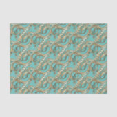 Gouden Monogram Z-Weefseldocument Tissuepapier (Voorkant)