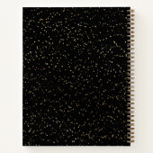 Gouden Monogrammed Notitieboek met kleine gouden s (Achterkant)