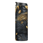 Gouden Monsters en Palmbladeren Thermosbeker (Geroteerd rechts)