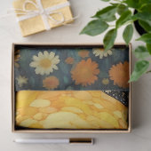 Gouden Moonlight Meisje Art Nouveau Bloemen Decoup Tissuepapier (Geschenk)