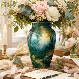 Gouden Morgen Mistige Bosland Tuin Decoupage Tissuepapier