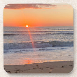 Gouden Morgen Vloed | Virginia Beach Zonsopgang Bier Onderzetter