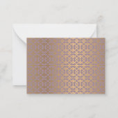 Gouden Moskee Dank je wel kaart Notitiekaartje (Achterkant)