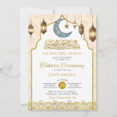 Gouden Moslim Tahara Besnijdenis Ceremonie Kaart (Voorkant)