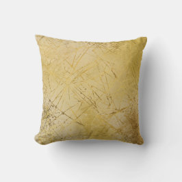 Gouden mosterdgeel patroon, modern, luxe kussen