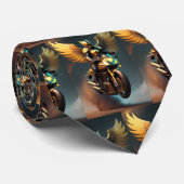 Gouden motorfiets motor motorcross sport stropdas (Opgerold)