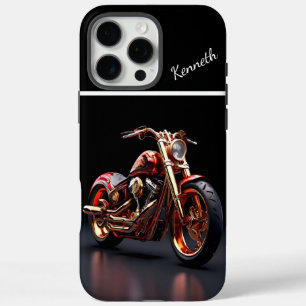 Gouden Motorfiets Reflectie iPhone 16 Pro Max Hoesje
