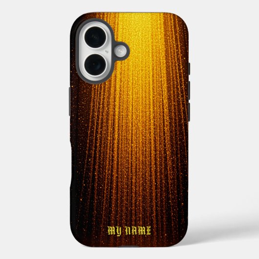 Gouden Mousserende Lichtdouche Case-Mate iPhone Case (Achterkant)