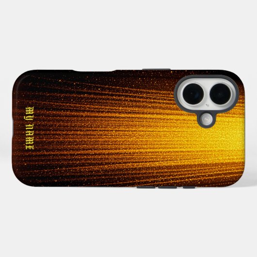 Gouden Mousserende Lichtdouche Case-Mate iPhone Case (Achterkant (horizontaal))