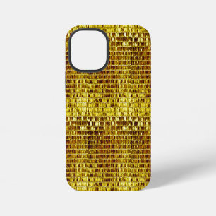 Gouden Mozaïek Elegante Glam Stijlvolle Luxe Moder iPhone 12 Mini Hoesje
