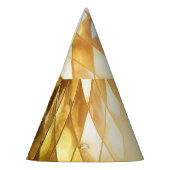 Gouden mozaïek: glanzend glaseffect. feesthoedjes (Links)