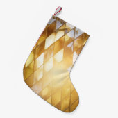 Gouden mozaïek: glanzend glaseffect. kleine kerstsok (Voorkant (Hangend))