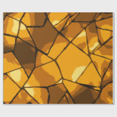 Gouden Mozaïek Glaskunst Cadeaupapier (Vlak)