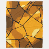 Gouden Mozaïek Glaskunst Fleece Deken (Voorkant)