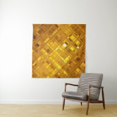 Gouden mozaïek: luxe gouden achtergrond wandkleed (In Situ (horizontaal))