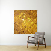 Gouden mozaïek: luxe gouden achtergrond wandkleed (In situ)