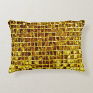 Gouden mozaïek Tegels Elegant Modern Luxury Accent Kussen