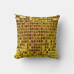 Gouden mozaïek Tegels Elegant Modern Luxury Kussen