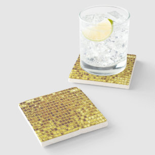 Gouden mozaïek Tegels Elegant Modern Luxury Stenen Onderzetter