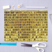 Gouden Mozaïek Tegels Elegante Moderne Decoupage Tissuepapier (Craft)
