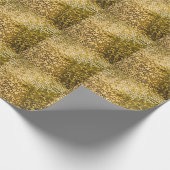 Gouden mozaïek: vierkante Tegels textuur. Cadeaupapier (Hoek)