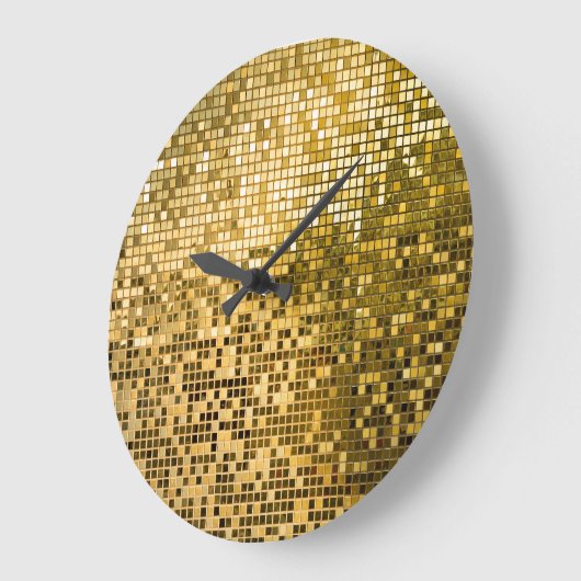 Gouden mozaïek: vierkante Tegels textuur. Grote Klok (Hoek)