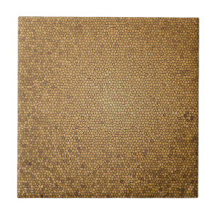Gouden mozaïekpatroon tegeltje