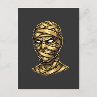 Gouden Mummie Farao - Oude Egyptische Streetwear Briefkaart