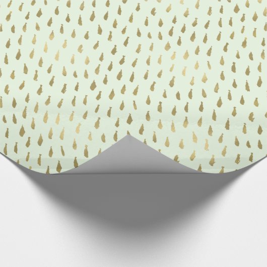 Gouden Munt Abstract Cadeaupapier (Hoek)