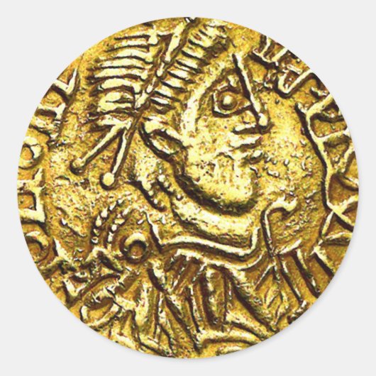 Gouden munt belonen Stickers (Voorkant)