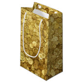gouden munt collectie klein cadeauzakje (Voorkant Gekanteld)