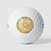 Gouden Munt Golfballen (Voorkant)
