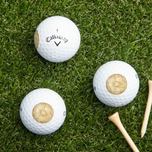 Gouden Munt Golfballen (Insitu Gras)