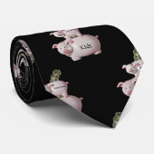 gouden munt in spaarpot stropdas (Opgerold)