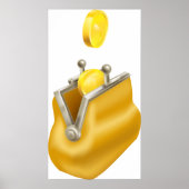 Gouden Munten Buidel Poster (Voorkant)