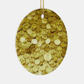 Gouden munten keramisch ornament (Rechts)