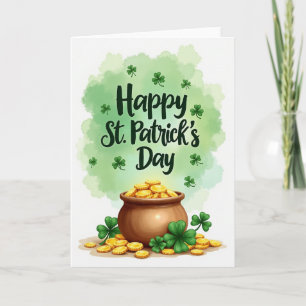 Gouden Munten St. Patrick's Dag Kaart